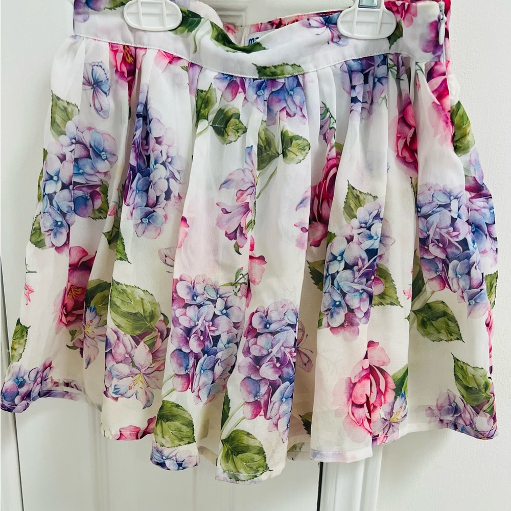 Mayoral Floral Print Girls Skort